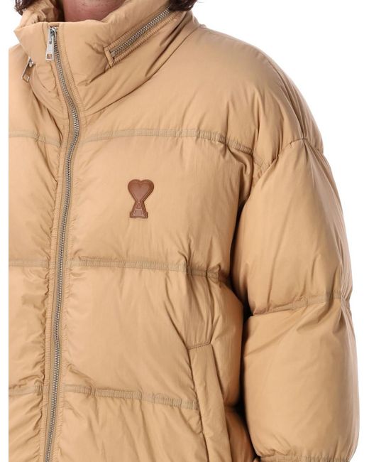 AMI Blue Mock Collar Jacket for men