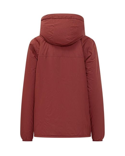 K-Way Red Solid Hood Jacket for men