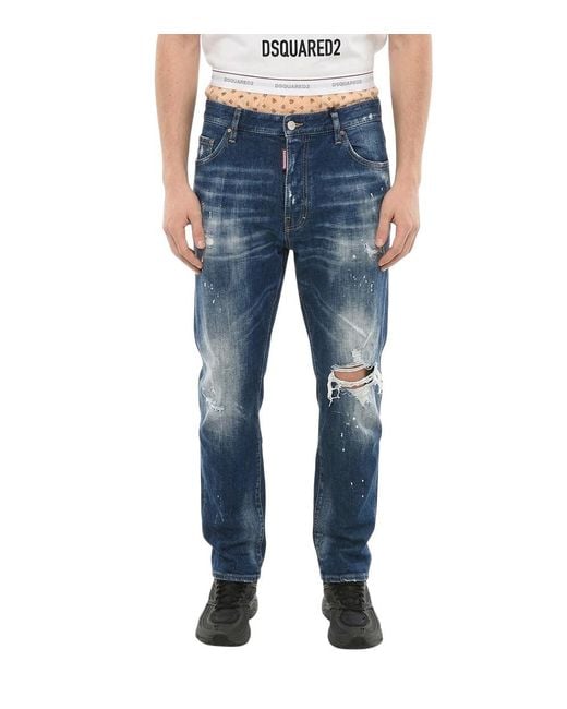 DSquared² Blue Regular Jeans for men