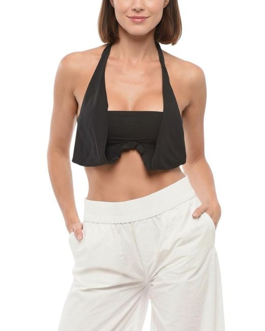 DSquared² Black Halter Neck Top