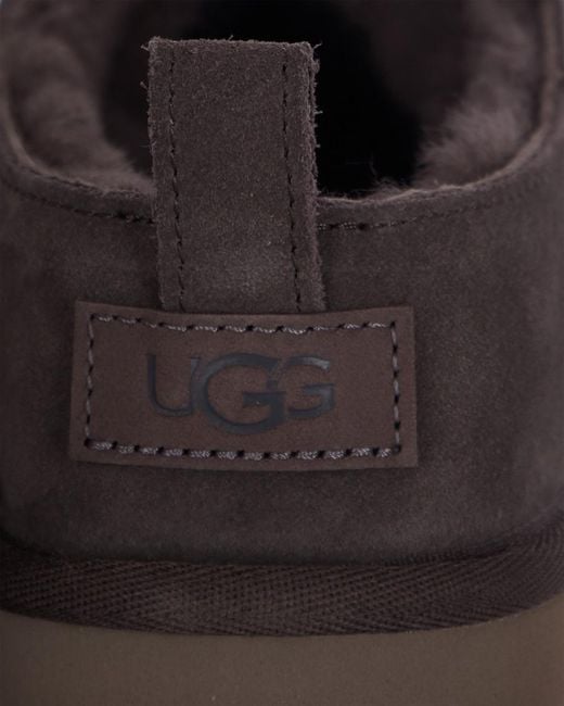 Ugg Brown Solid Classic Micro Boot