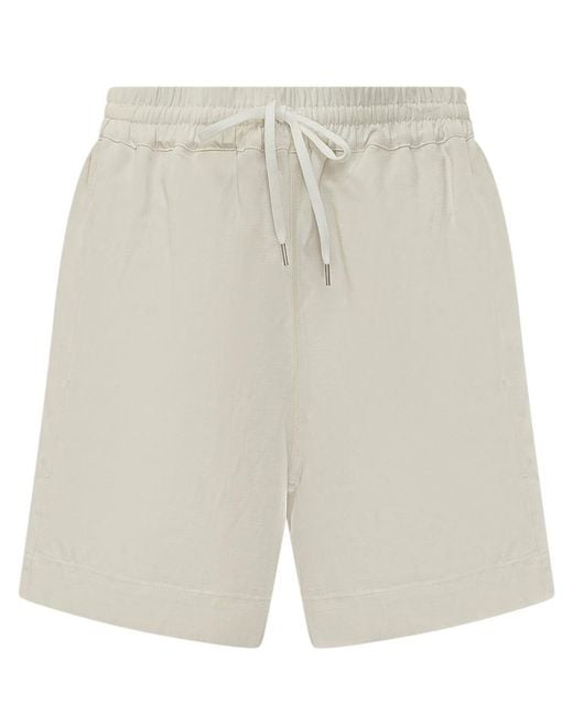 Studio Nicholson White Solid Shorts