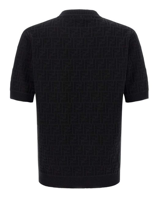 Fendi Black Ff Sweater for men