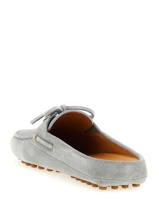 Tod's White Solid Loafers