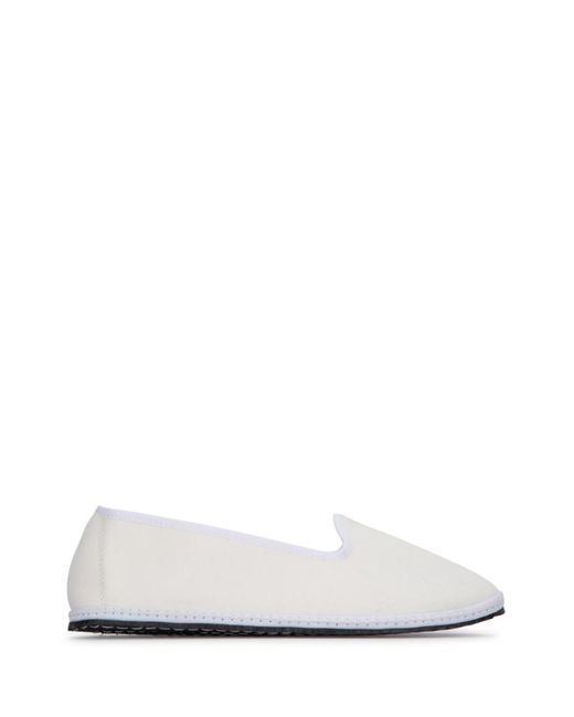 Vibi Venezia White Slip On Loafers