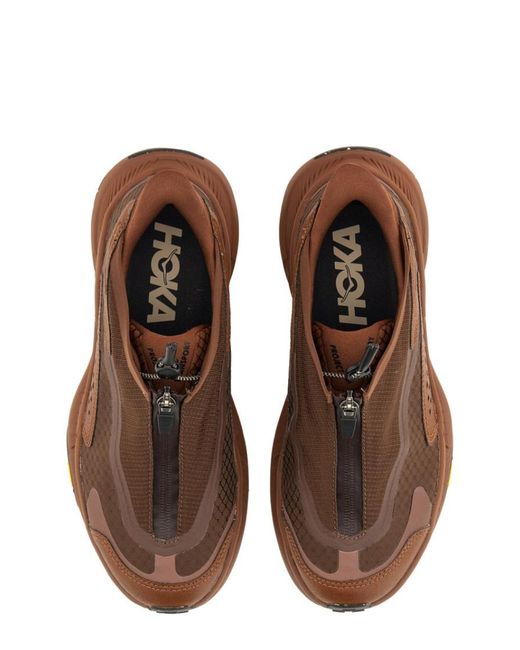 Hoka One One Brown Solid Sneakers for men