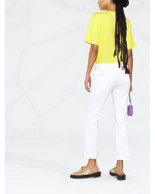 DSquared² White Bull Flared Jeans