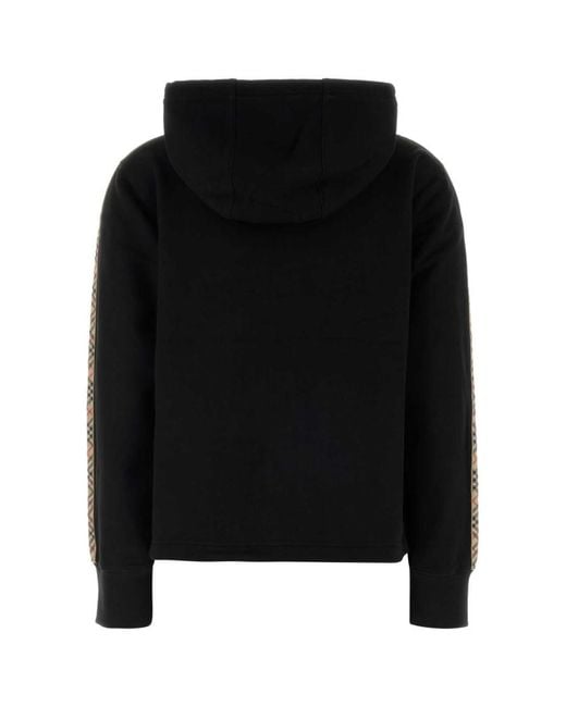 Burberry Black Solid Hood Sweatshirt