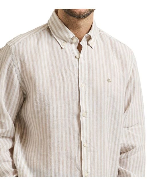 Boss White Regular Solid Shirt for men