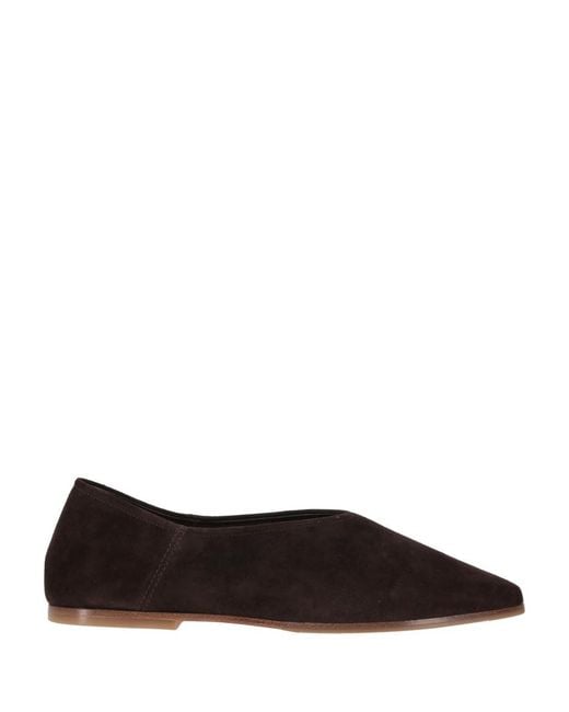 L'Agence Brown Solid Ballet Flats