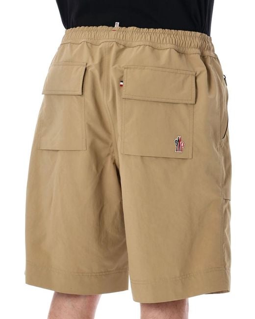 Moncler Natural Technical Shorts for men