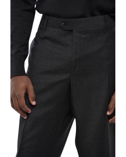 Corneliani Black Regular Pants for men
