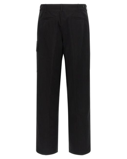 Fendi Black Regular Cargo Pants for men