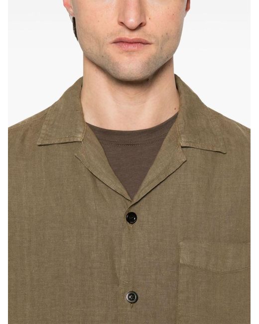 Boglioli Natural Relaxed-Fit Overshirt With Button Fastening for men