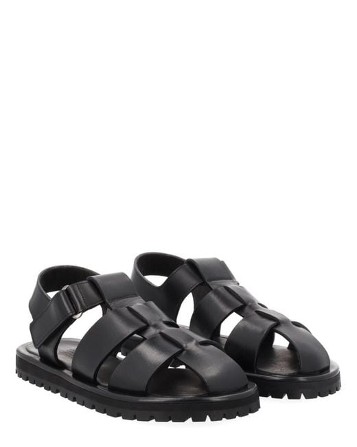 Studio Nicholson Black Solid Sandals