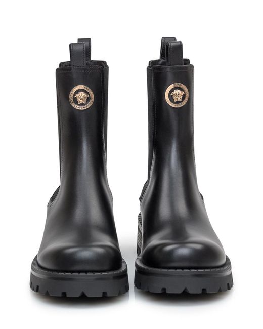 Versace Black Alia Mini Boots