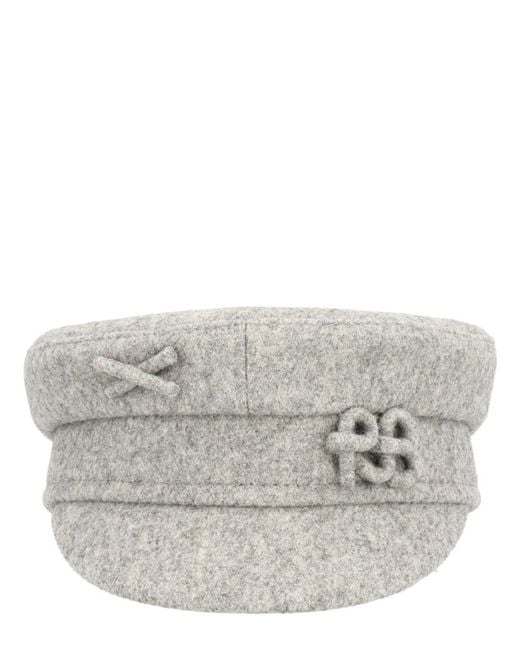 Ruslan Baginskiy Gray Solid Logo Bakerboy Hat