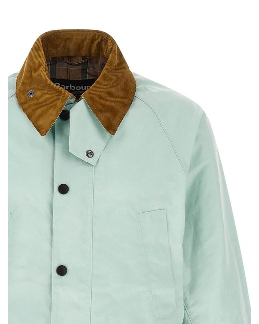Barbour Green Solid Jacket for men