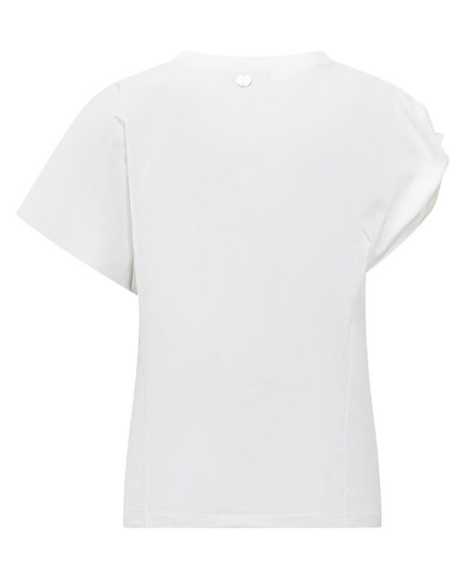 Seafarer White Solid Round Neck T-Shirt