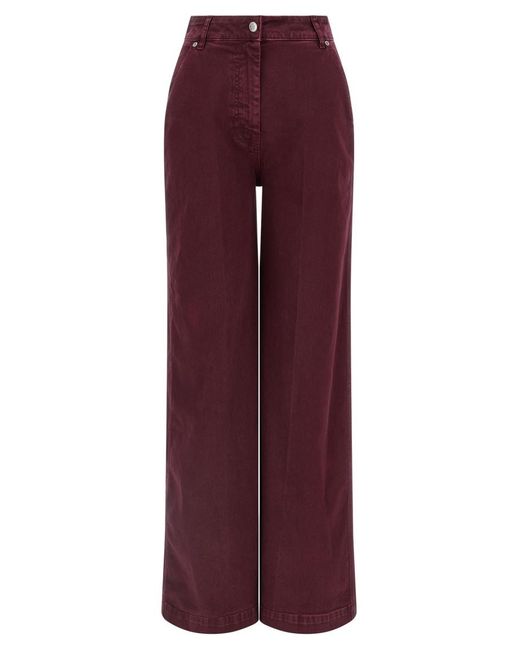 Nude Purple Wide Leg Jeans