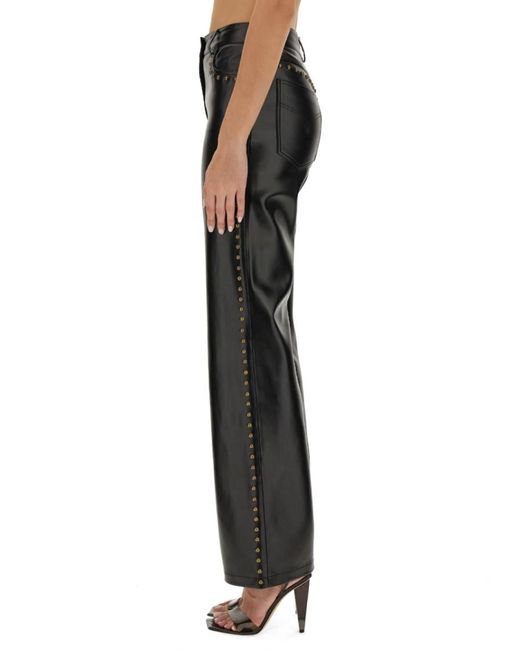 Moschino Black Regular Flat Front Pants