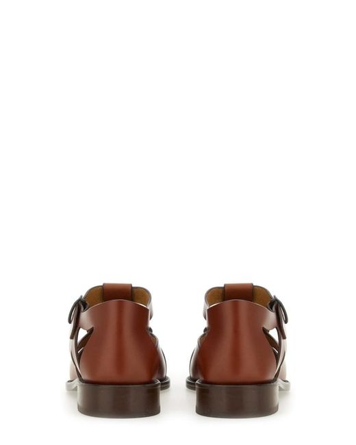 Hereu Brown Leather Sandals