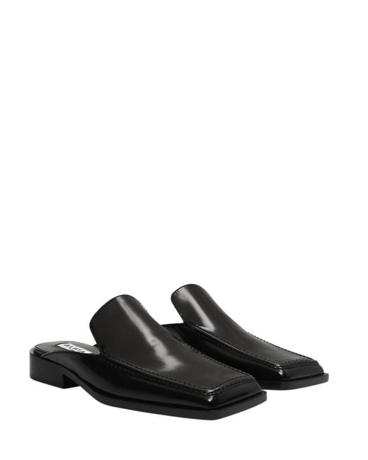 Alaïa Black Square-Toe Mules