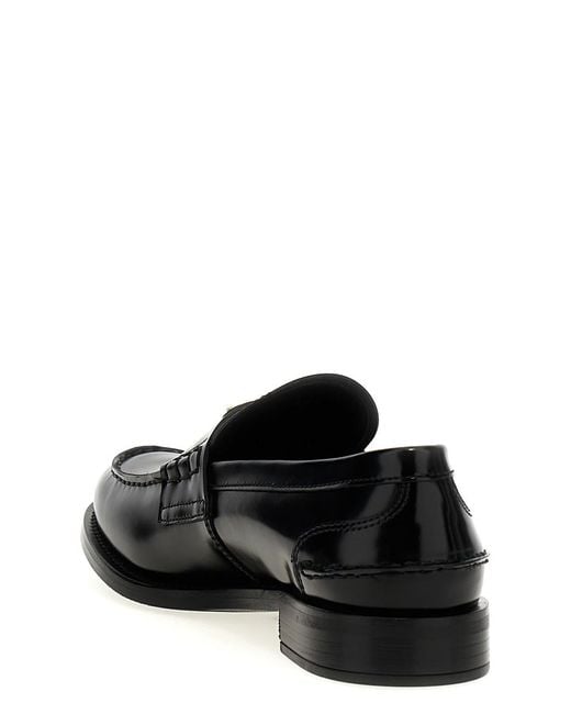 Prada Black Logo Loafers