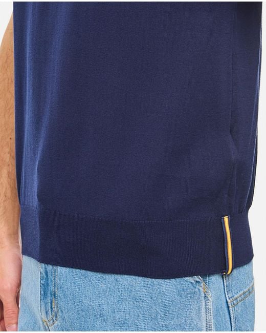 K-Way Blue Button Down Polo Shirt for men