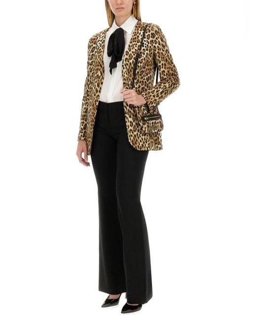 Moschino Multicolor Jacket With Animal Pattern