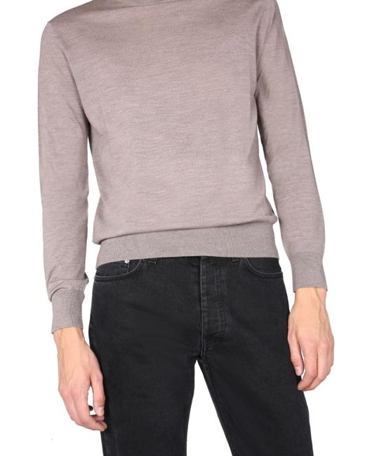 Ballantyne Purple Solid Sweater for men