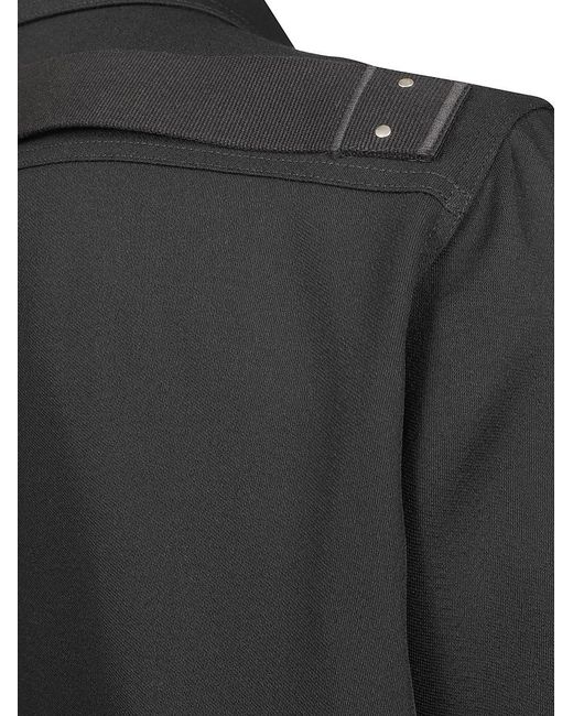 Rick Owens Black Wool Jacket With Zip for men