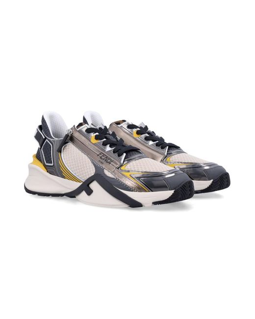 Fendi Multicolor Flow Sneakers for men