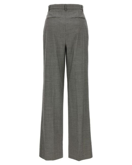 Rochas Gray Houndstooth Pants