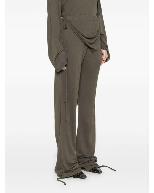 OTTOLINGER Gray Deconstructed-Design Trousers
