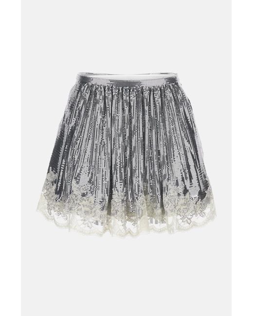 Rabanne Metallic Mini Skirt