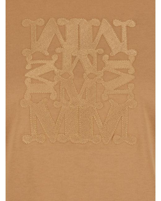 Max Mara Natural Logo Crew Neck T-Shirt