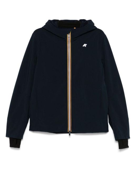 K-Way Blue Jacko Bonded Jacket for men