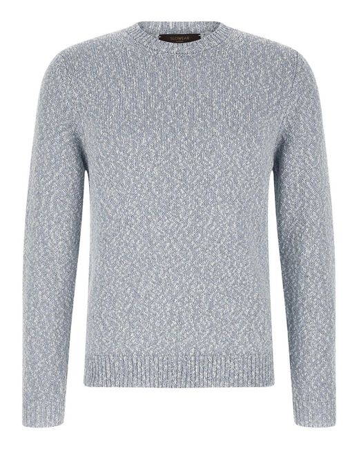 Zanone Gray Knitted Sweater for men