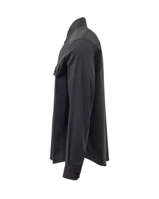 Zegna Black Regular Solid Shirt for men