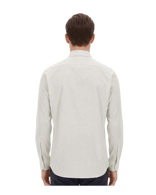 Boss White Regular Solid Shirt for men