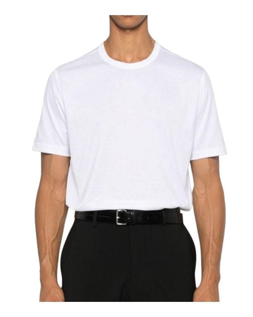 Boss White Solid Polo for men