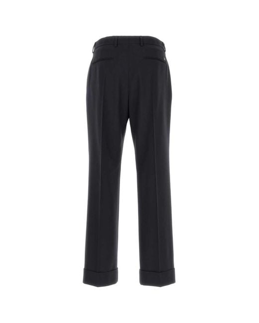 Valentino Black Solid Pants for men