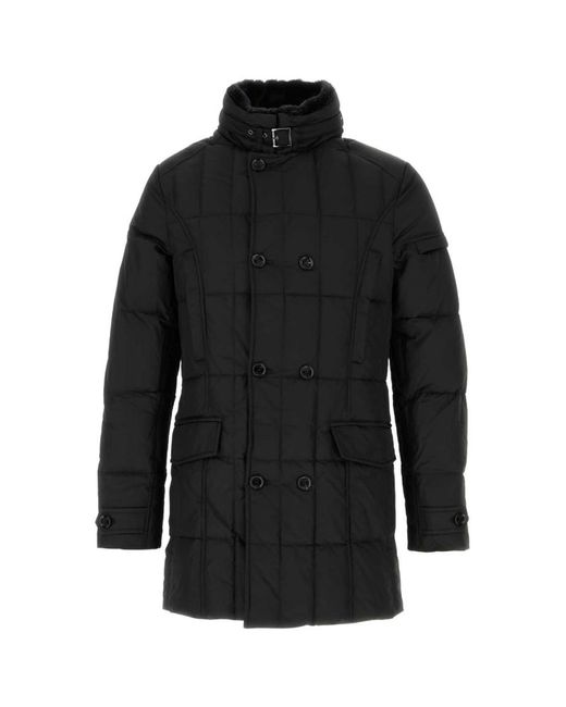 Moorer Black Polyester Morris Down Jacket for men