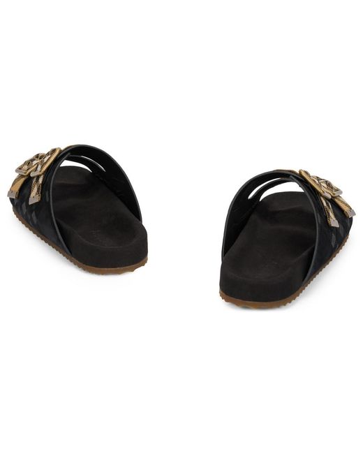 Burberry Black Checks Sandals