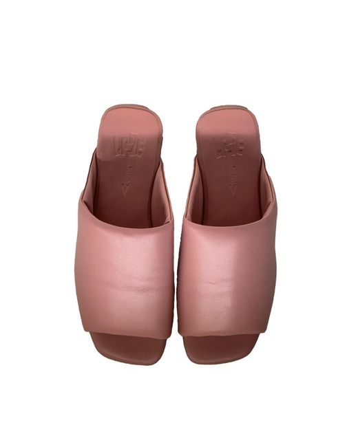 LA ROSE Brown Slip On Slides