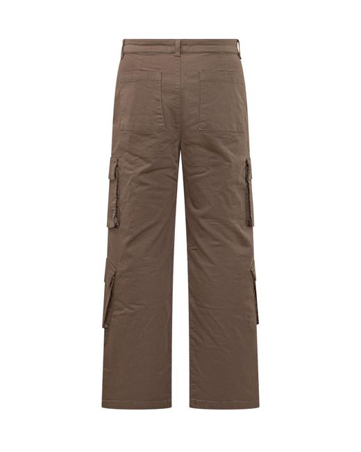 Represent Brown Straight Cargos Pants for men