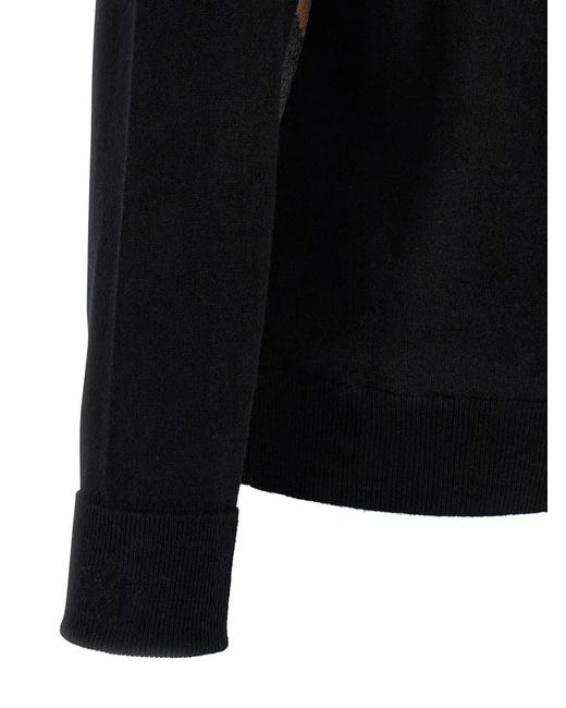 Ballantyne Black Argyle Pattern Sweater for men