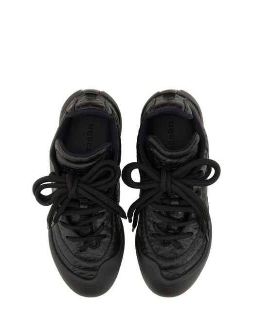 McQueen Black Solid Sneakers