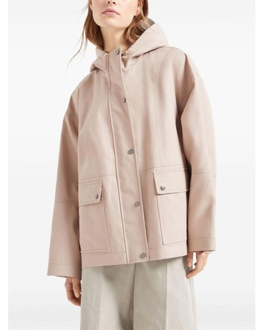 Brunello Cucinelli Natural Waterproof Jacket